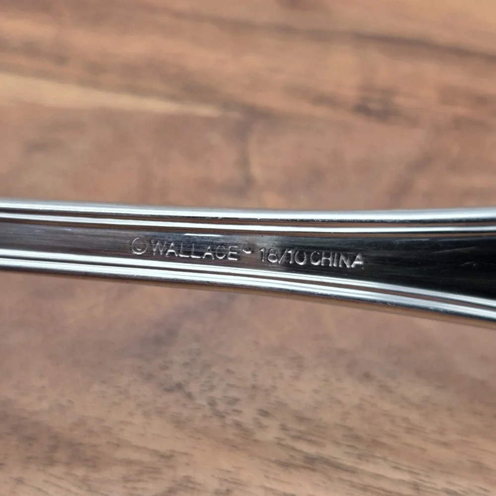 Wallace Rockport 7 Piece Hostess Set Stainless Meat Fork Carving Knife Pie